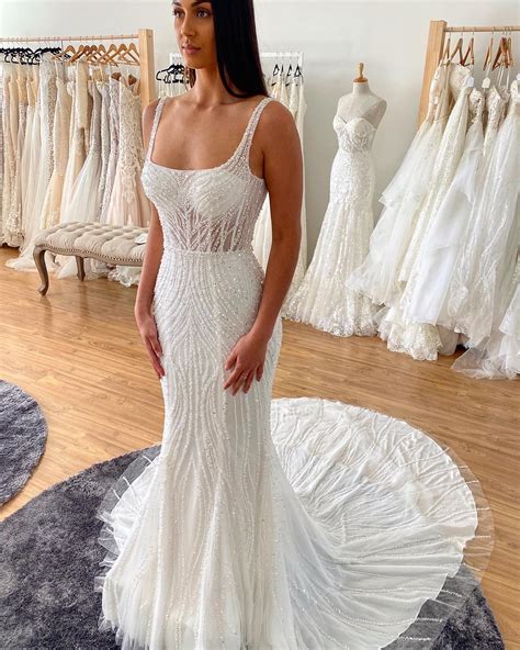 White beaded wedding dress 60 photos - Astyledwedding.com