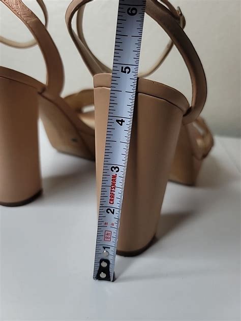 Vince Camuto High Heel Nude Beige Chunky Heel Womens … - Gem