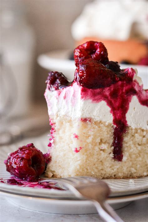 High Altitude One Layer Mixed Berry Shortcake Cake - Curly Girl Kitchen