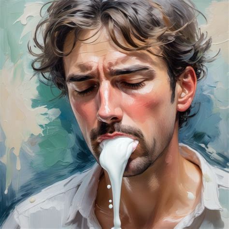 Exhausted Man Foaming at Mouth | Stable Diffusion Online
