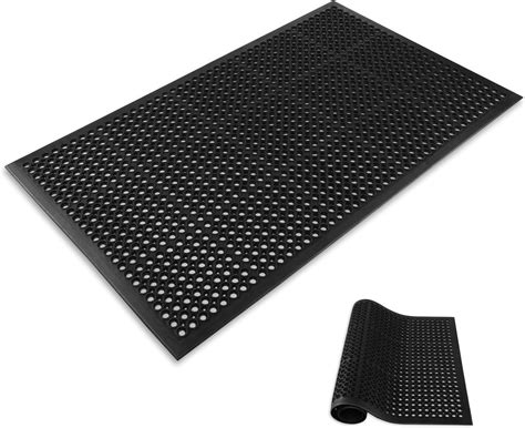 Amazon.com: Heavy Duty Floor Mat Anti Fatigue Kitchen Bar Rubber ...