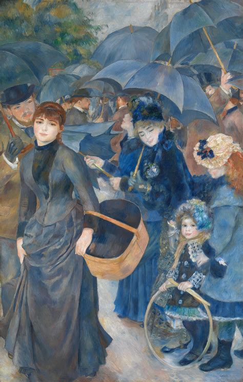 Pierre-Auguste Renoir - The Umbrellas, | Art painting, Impressionist ...