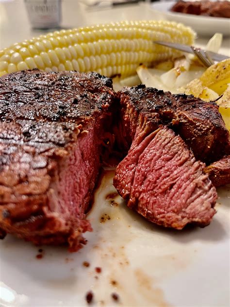 [homemade] Reverse seared Filet Mignon : r/food