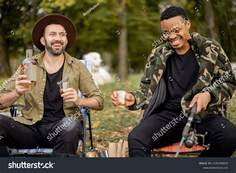 Two Guys Having Fun Drinking Alcohol Stock Photo 2195308815 | Shutterstock