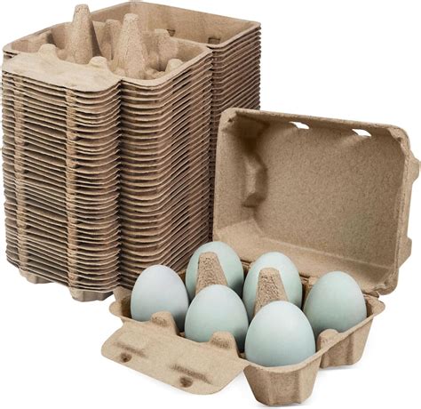 Amazon.com: tutata Duck Egg Cartons,25 Pack, Half Dozen Jumbo Egg ...