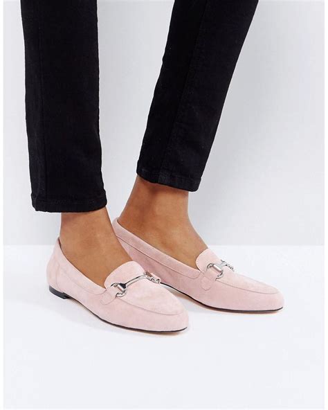 Office Blush Suede Loafers in Pink | Lyst Australia