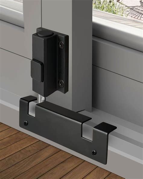 Amazon.com: Glass Sliding Door Lock, Black Sliding Door Foot Lock ...