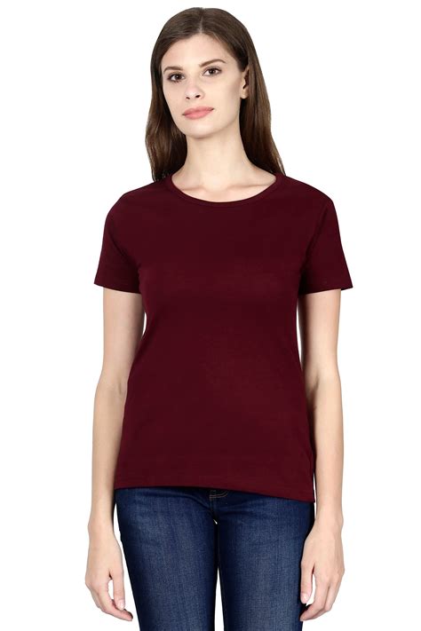 Basic women's maroon t shirt – Wolfattire