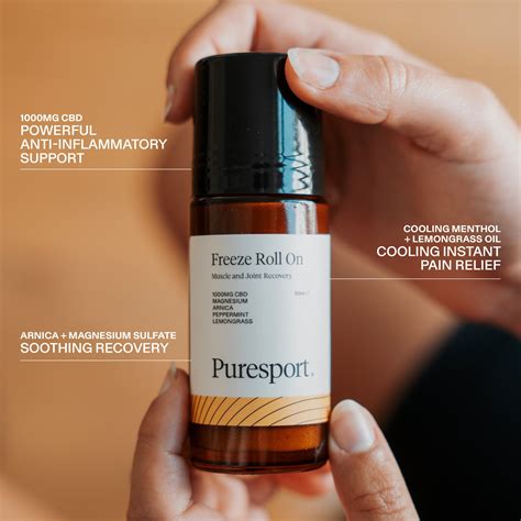 CBD Freeze Roll-On & Balm | CBD Balms for Muscles & Joints – Puresport