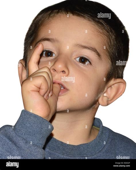 Portrait cute child sucking thumb hi-res stock photography and images ...