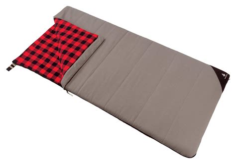 Woods Heritage Canvas Flannel Lined Insulated Cold Weather Sleeping Bag ...
