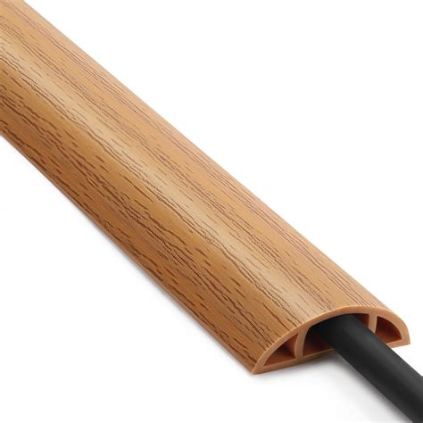 Floor Cord Cover 4ft, Cord Hider Floor Yellow Oak Wood, Floor Cable ...