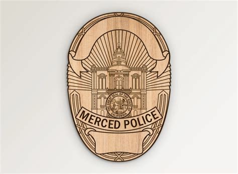 Merced California Police Badge SVG Vector Files | Vector911
