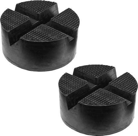 2x Universal Rubber Car Jack Lift Pad Adapter Jacking Tool Stand Pinch ...