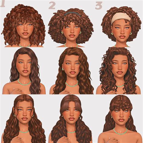 Sims 4 curly hair cc maxis match – Artofit