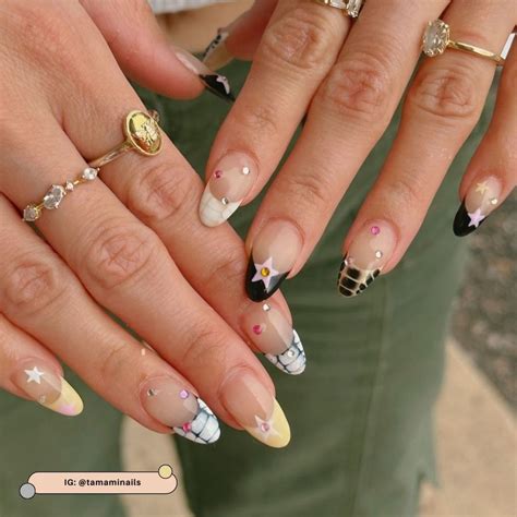 Star Nail Designs (Starry Night French)