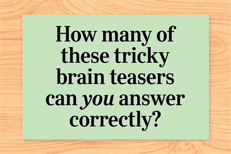 58 Brain Teasers with Answers! Mind Puzzles That Will Stump You