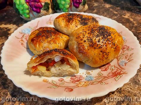 Самса с брюшками сёмги и картофелем. Рецепт с фото