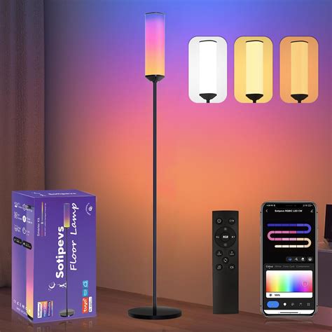 YIKBIK 2PCS RGB Corner Floor Lamp, 20W LED Corner Lamp RGBW 2000K-6000K ...