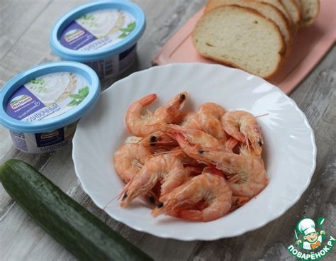 Канапе с креветками и творожным сыром – кулинарный рецепт