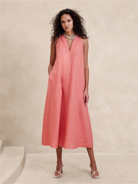 Banana Republic Pauline Linen Midi Dress | Plaza Las Americas