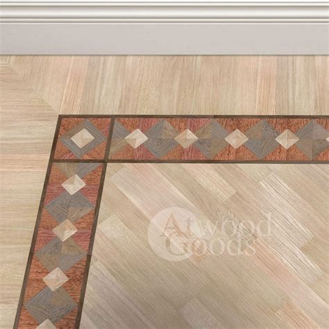 Wood floor border "Soto" • AtwoodGoods