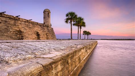 Castillo de San Marcos National Monument at morning, St. Augustine ...