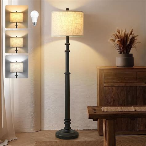 Floor Lamps for Living Room with 3 Color Temperatures - 60" Vintage ...