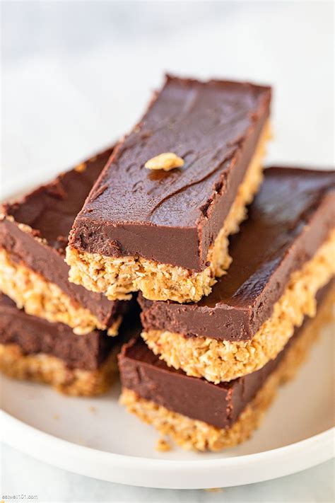 No Bake Peanut Butter Chocolate Bars Recipe - No Bake Bars Recipe ...