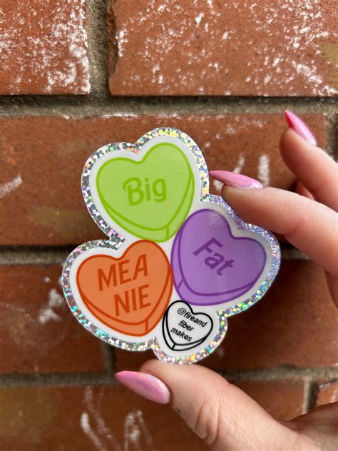 Big Fat Meanie Sticker - fireandfiber