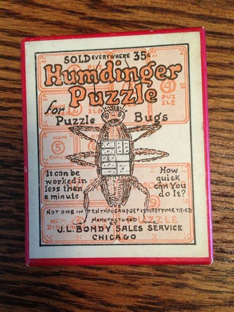 Vintage Humdinger Puzzle in Original Box - Classic Board Game