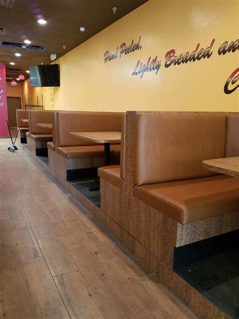 Custom Made Booths and Tables #MegaMade | Restaurant booth, Restaurant ...