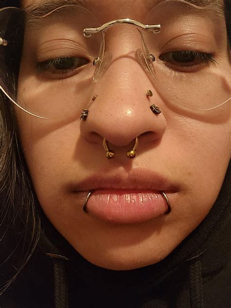 Finally got my septum to 12g! : r/Stretched