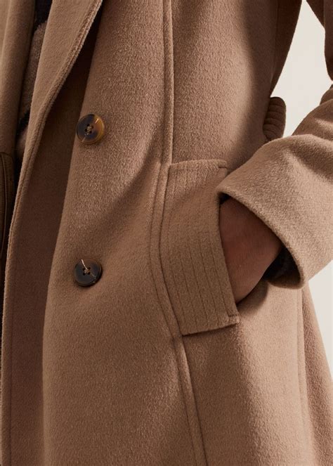 Livvy Wool Camel Trench Coat | Phase Eight UK