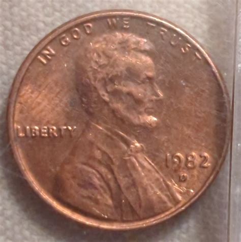 1 Cent 1982 D, Cent, Lincoln Memorial (1959-2008) - United States of ...