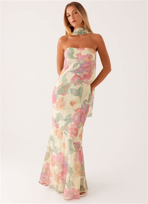 Under The Pagoda Maxi Dress - Yellow Peony – Peppermayo US
