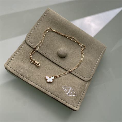 Van Cleef & Arpels Sweet Mother of Pearl Alhambra Pendant in Butterfly ...