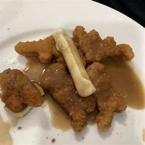 Poutine made w/ a cheese stick, Dino nuggets, and KFC gravy. My college ...