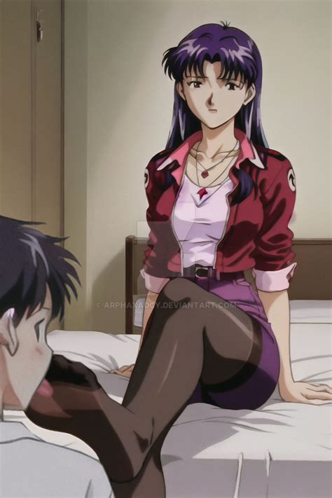 Evangelion Foot Worship #6C: Misato x Shinji by arphaxadcy on DeviantArt