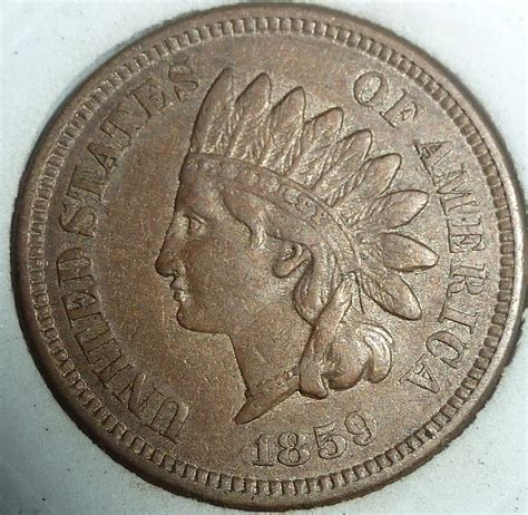 1859 CN Indian Cent Grades EXTRA FINE GRADE ( 100-09) - For Sale, Buy ...