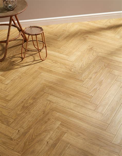Herringbone Oak Effect Laminate Flooring - Flooring Ideas