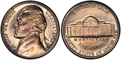 1961 Nickel Value: are "D", No mint mark worth money?