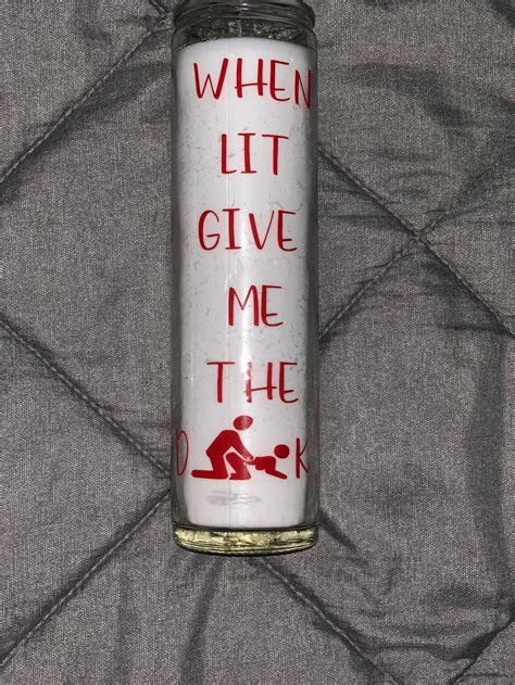When the Candle is Lit Give Me That Dick | Funny Candle | Sex Candle ...