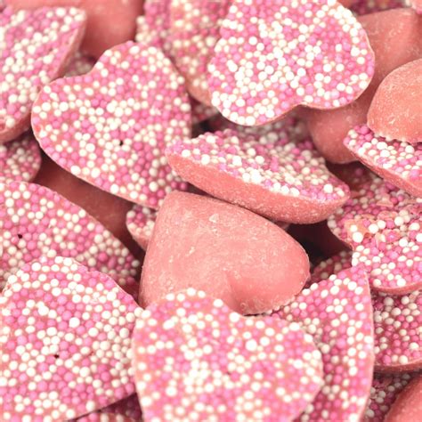 Pink Chocolate Shaped Hearts | Pink Sweets | Flossy Treats