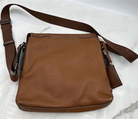 Tumi Mission Bartlett Brown Leather Crossbody Bag - Gem