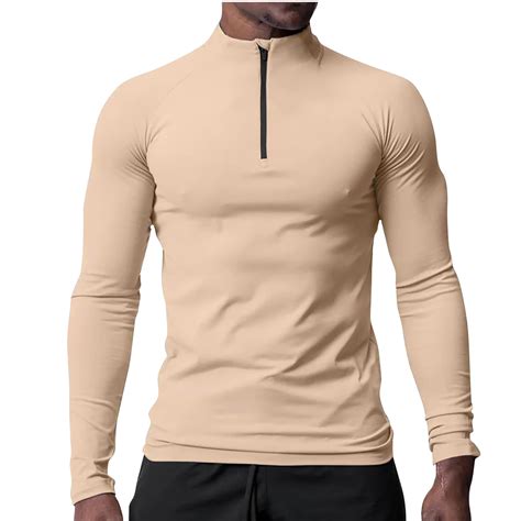 Leesechin Men's 1/4 Zip Pullover UPF 50+ Long Sleeve Sun Protection ...