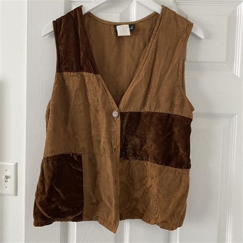 Gorgeous vintage patchwork vest with the cutest lil... - Depop