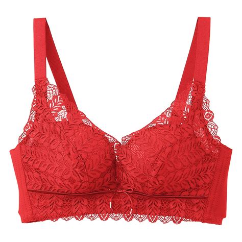 Qihua Adjustable Medium Thick Underwear Top Support Sagging Lace Small ...