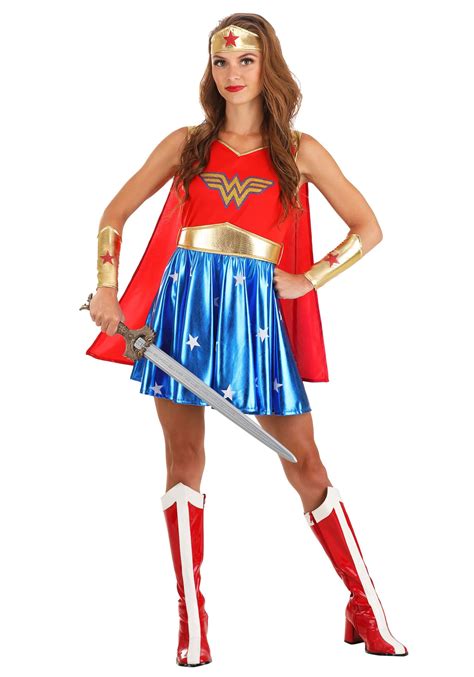 Caped Wonder Woman Women's Costume | Superhero Costumes