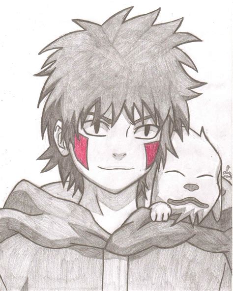 Kiba Inuzuka and Akamaru by AnimePortraits on DeviantArt